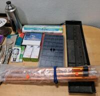 Mixed Household Lot: Textiles, Kitchenware, Lighting, Hardware, Miscellaneous (~17 Items) - 2
