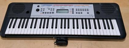 Yamaha YPT-260 61-Key Portable Keyboard, 400 Voices, 130 Styles, Power Adapter