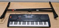 Memorex 37-Key Electronic Keyboard Bundle with Proline X-Style Stand and Power Adapter