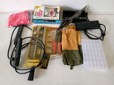Craftsmen Torque Wrench, Hand Riveter and Rivets, Saw and Guidlines, Outlet Extensions, Auto Repair Manuals, Confederate Flag