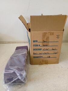 3M 4" x 36" 60 Grit Aluminum Oxide Cloth Sanding Belts, Model 89951, Box of 20