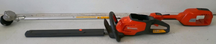 Husqvarna Cordless Hedge Trimmer 24in Blade & 536LiLX 36V String Trimmer, No Battery/Charger