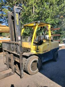 2013 Hyster H120FT LPG Forklift, 10,630 lb Capacity, 157.5 in Lift, 60 in Forks, Sideshift, 32,375 Hours