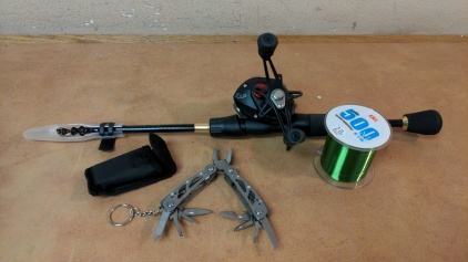 NEW Telescoping Rod & Reel w/Line - NEW Pocket Tool