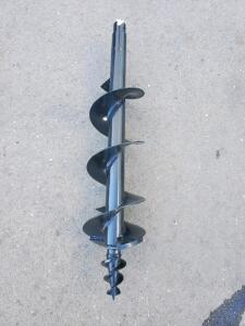 8" x 36" Earth Auger Bit with Fishtail Point and Shock Absorber