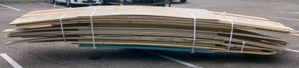 Trimwood 48"x96" Engineered Wood Panel Siding, Approx. 30 Panels, Painted, Grooved & Smooth