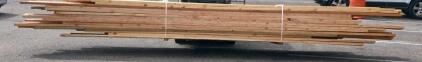 Mixed Species Dimensional Lumber, c. 35 Pieces, 2x4 & 2x6, 12&ndash;16ft, &ldquo;AH&rdquo; Marked