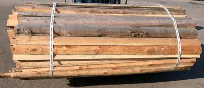 Rough sawn 8&rsquo; long log slabs