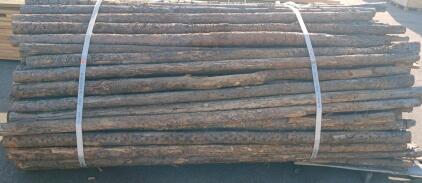 8&rsquo; long unpeeled logs &ndash; great for landscaping, art or fencing &ndash; approx. 100-150 in the unit