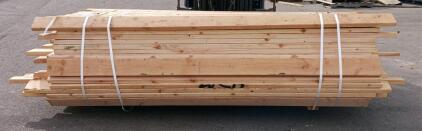 Assorted Bundle of Palletized Softwood Lumber 2x4/1x4/2x6, Approx. 70 Pieces, 8-10 Ft Lengths