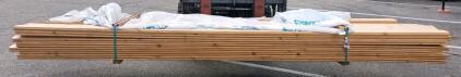 Tongue & Groove Pine Boards Bundle, ~1"x6"x12', 36 Pieces, AP Grade, 432 Linear Feet