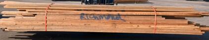 Lot of Mixed Size SPF Softwood Framing Lumber, Approx. 50 pcs, 2x4 & 1x6, Reclaimed Bundle