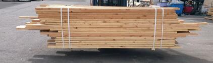 Pallet of Softwood Lumber, Approx. 70 Boards, Mixed 2x4/2x8, 12 ft Length, Untreated