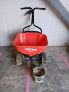 Echo RB-60 Walk-Behind Broadcast Spreader 60 lb + Scotts Handheld Fertilizer Spreader