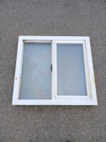 White Vinyl Horizontal Sliding Window, Double Pane Glass - 3