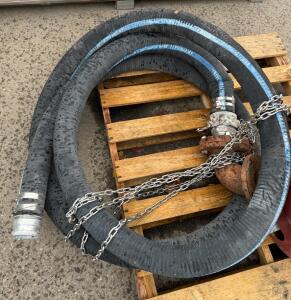 Parker 7392E 4" Water Suction & Discharge Hose, 150 PSI, Camlock & Flange Fittings