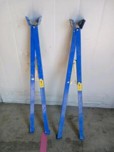 2 Blue Saw Horse