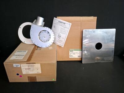 Quadra-Fire 7034-033 Combustion Blower Kit for Mt. Vernon AE Pellet, 160W Huayi Motor, 15V DC. Duravent stainless steel top plate.