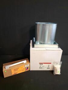Vermont Castings Refractory Holder, DuraVent 6" Firestop Shield, HHT Gas Valve Regulator Lot