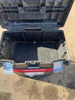 Craftsman Rolling Tool Box, Black/Red, 22" Structural Foam, Telescoping Handle, Wheels - 2