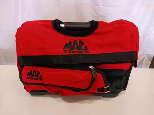 MAC Tools Open-Top Tool Tote with 28 Pockets, Rigid Base, and Padded Handle