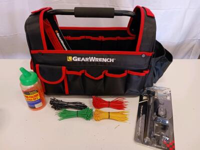 GearWrench 16" Handled Tote Bag with Assorted Accessories