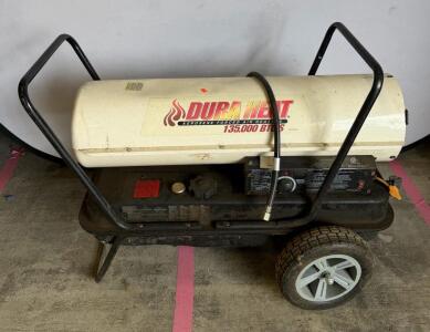 Dura Heat 135,000 BTU Kerosene Forced-Air Heater, Wheels, Electric Ignition
