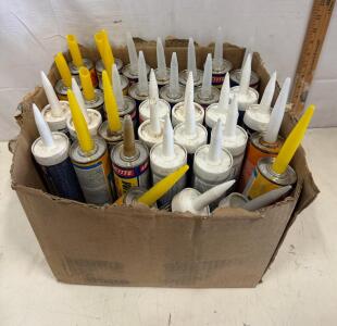 20+ Tubes Construction Adhesive/Sealant Lot &ndash; DAP, Liquid Nails, Loctite, Sika, 10 fl. oz. Each