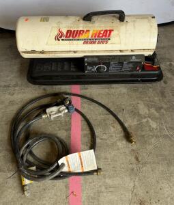 Dura Heat 80,000 BTU Kerosene Forced Air Heater with Hoses/Regulator, Portable, 120V