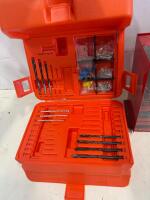 Large Drill Bit & Driver Set with HSS Bits, Socket Adapters, Spade Bit, Storage Cases - 5