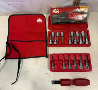 Mac Tools SXA7PT 3/8" Drive Hex Driver Set, 7-Piece SAE, S2 Steel, Chrome, 2013