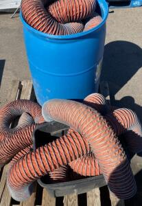 10" Flexible Silicone High-Temp Industrial Duct Hose, Wire Reinforced