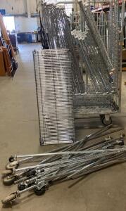 Commercial Chrome Wire Shelving Racks with Casters &ndash;with 48"x18"x72" and other sizes Multiple Units, Heavy Duty ( Cart Not Included )