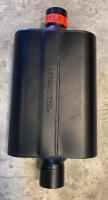 Flowmaster 40 Series Performance Muffler, 2.5" Inlet/Outlet, Black Coated, Universal Fit - 2