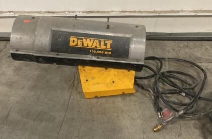 DeWALT DXH150FAV 150,000 BTU Forced Air Propane Heater with 20 ft Hose ( Unable to Test )