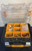 DeWalt ToughSystem Tool Organizer 3-Box Stack w/ 24 Bins & Assorted Pneumatic Fittings, IP65 - 2