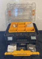 DeWalt ToughSystem Tool Organizer 3-Box Stack w/ 24 Bins & Assorted Pneumatic Fittings, IP65 - 3