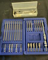 Irwin 34-Piece Screwdriver Bit Set, Pittsburgh SAE Tap & Die Kit, Compact Ratchet Wrench Set Lot - 3