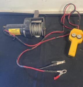 Chicago Electric 92860 2,000 lb Electric Utility Winch, 12 VDC, 50 ft Steel Cable ( Unable to Test )
