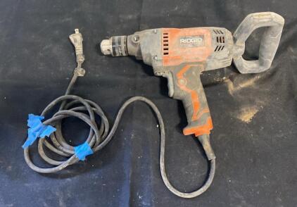 Ridgid R7122 1/2" Mud Mixer Drill, 9.0A, 0-600 RPM, Corded Electric ( Works )