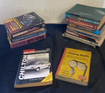 Lot of 13 Automotive Repair Manuals: Chilton, Autodata, Haynes, Chevrolet/Geo/Suzuki, 1974&ndash;2000 Coverage