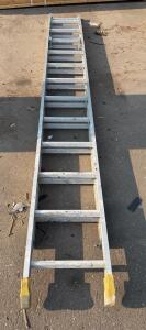 Werner D-1524-2 24ft Aluminum Extension Ladder, Type I, 250lb Duty, OSHA/ANSI Compliant