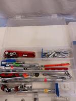 Mixed Hand Tool Lot: EXPERT 48pc Bit Set, KNIPEX P5C Pliers, Sockets, Extensions, Case - 2