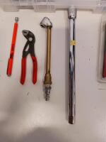 Mixed Hand Tool Lot: EXPERT 48pc Bit Set, KNIPEX P5C Pliers, Sockets, Extensions, Case - 3