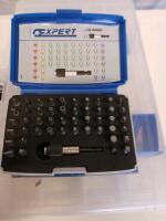 Mixed Hand Tool Lot: EXPERT 48pc Bit Set, KNIPEX P5C Pliers, Sockets, Extensions, Case - 5