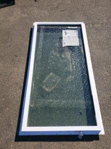 Fixed Vinyl Window, 37 3/8" x 25 13/16", Double-Pane Low-E Glass, White Finish