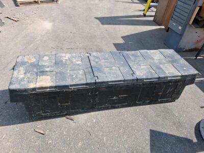 Delta Big Dude Steel Jobsite/Truck Storage Toolbox, Dual Lid, Black, Heavy Duty, With Tools, And More