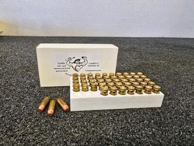 Arnold's Ammo .40 S&W 165Gr FP Copper Plated Remanufactured Ammunition, Box Of 50