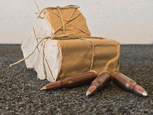 7.62MM Russian Silver Tip Surplus Ammunition, 147 Gr FMJ, Copper-Washed Steel Case (50 Rounds)
