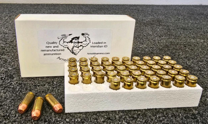 Arnold's Ammo .40 S&W 165Gr FP Copper Plated Remanufactured Ammunition, Box Of 50